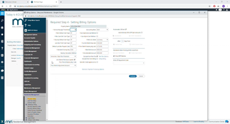 MRI Residential Management: Billing Options Page