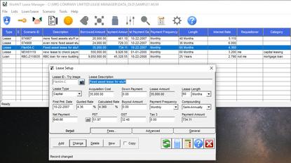 WorthIT Fixed Assets Screenshot
