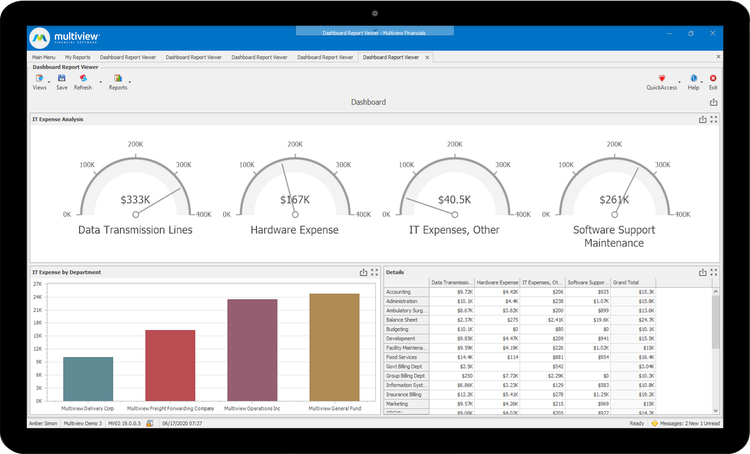 Multiview Expense Reports