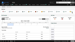 MyCase: Dashboard