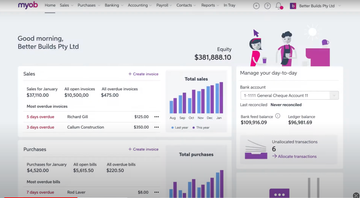 MYOB Business Screenshot