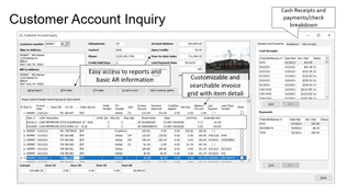 Entrée ERP: entrée Customer Account Inquiry