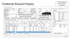 entrée: entrée Customer Account Inquiry