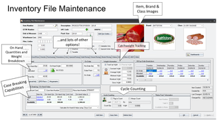 Entrée: entrée Inventory File Maintenance