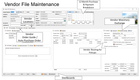 entrée: entrée Vendor File Maintenance