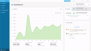 Bonterra Guided Fundraising: Dashboard for Donor Management