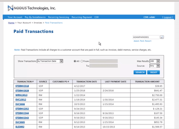 ePay Advantage Screenshot