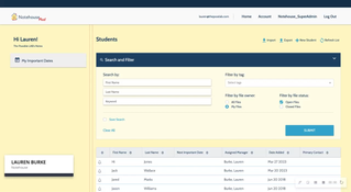 Notehouse: Student Lookup Page