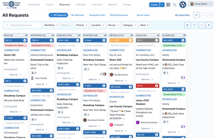 OperationsHero Open Maintenance Requests
