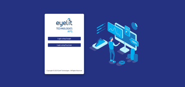 Eyelit APS: Login Screen