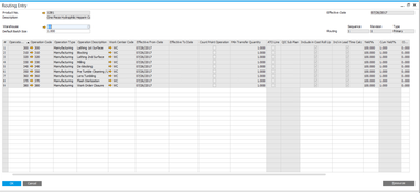 OptiProERP: Multiple Routing Versioning