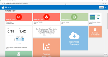 Oracle Analytics Cloud Screenshot