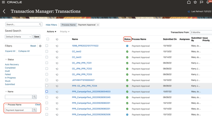 Oracle ERP Cloud Screenshot