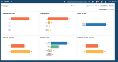 Oracle SCM Cloud Screenshot