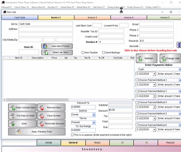 Pawnbroker Pawn Shop Software Screenshot