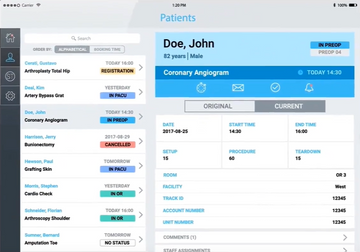 Picis Perioperative Suite Screenshot