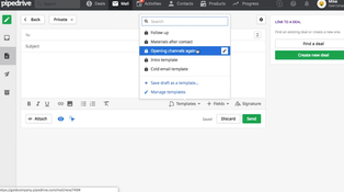 Pipedrive CRM: Mail