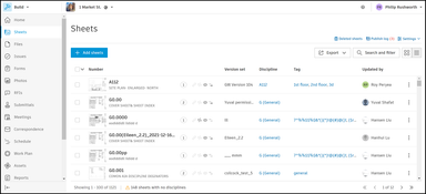 Autodesk Build: Autodesk Build Sheets