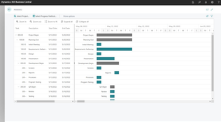 Progressus: Project Schedule