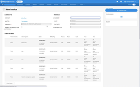 PracticePanther: New Invoice