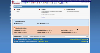 PraxiSchool: Dashboard