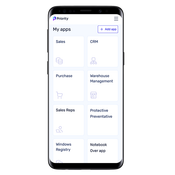Priority ERP: Mobile Home Screen