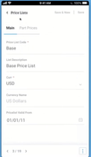 Priority ERP: Mobile Price Lists