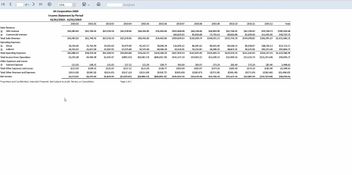 PROCAS: PROCAS Income Statement