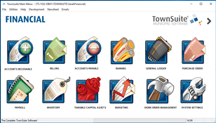 TownSuite Financial: Main Menu