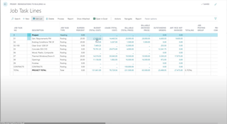 ProjectPro: Job Task Lines