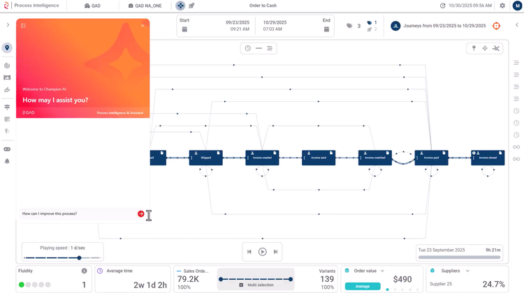 QAD Adaptive Champion AI Process Intelligence