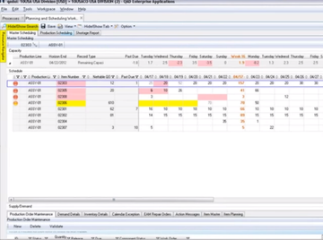 QAD Enterprise Applications Screenshot