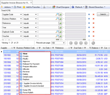 QAD Precision Transportation Screenshot