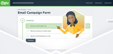 Qgiv: Email Campaign Form