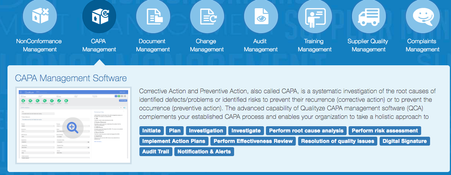 Qualityze EQMS: CAPA Management