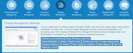 Qualityze EQMS: Change Management