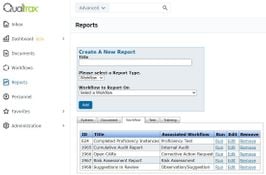Ideagen Quality Management: Custom Workflow Reports