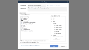 QuickBooks Desktop Enterprise: Advanced Role Editing