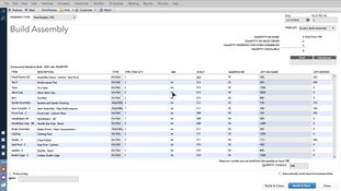 QuickBooks Desktop Enterprise: Assembly Management