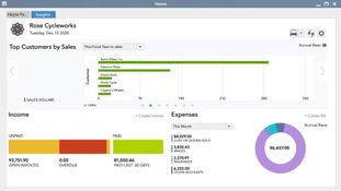 QuickBooks Desktop Enterprise: Homescreen