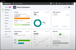 QuickBooks Online Advanced: Dashboard