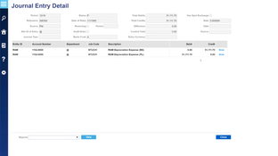 MRI Software Asset4000: MRI Asset4000 Journal Entry Detail