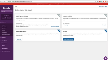 Recurly Screenshot