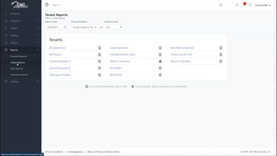 RenTec Direct: Tenant Reports Page