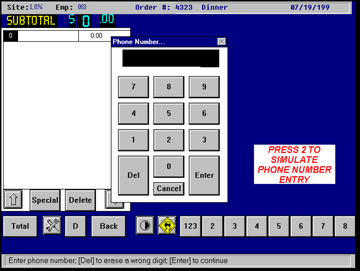 RestEZ Restaurant POS Software System Screenshot