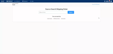 RF-SMART: Shipping Order Search Bar