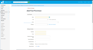 Rigbooks: Fuel Purchase Page