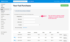 Rigbooks: Fuel Purchases