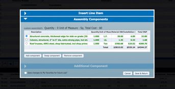 RSMeans Data Online: Custom Assemblies