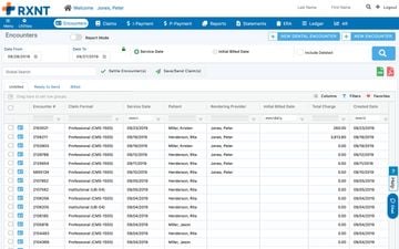 RXNT Medical Billing Screenshot